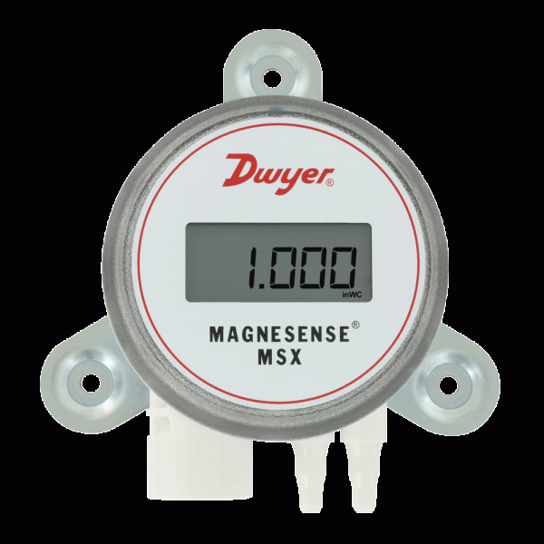 3 5 wc Uni-Directional MSX-W12-IN 2 Dwyer MSX Magnesense Differential Pressure Transmitter Universal Current/Voltage Outputs Wall Mount Range 1 