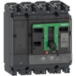 SCHNEIDER - C16F6TM160-Circuit breaker, ComPacT NSX160F, 36kA/415VAC, 4 poles 3D (neutral not protected), TMD trip unit 160A