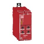 SCHNEIDER - XPSUAT13A3AP-Safety module, Harmony Safety Automation, Cat.4, features XPSUAK + delayed outputs, 24v AC/DC, screw
